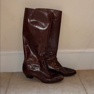 brown Vero Cuoio leather boots